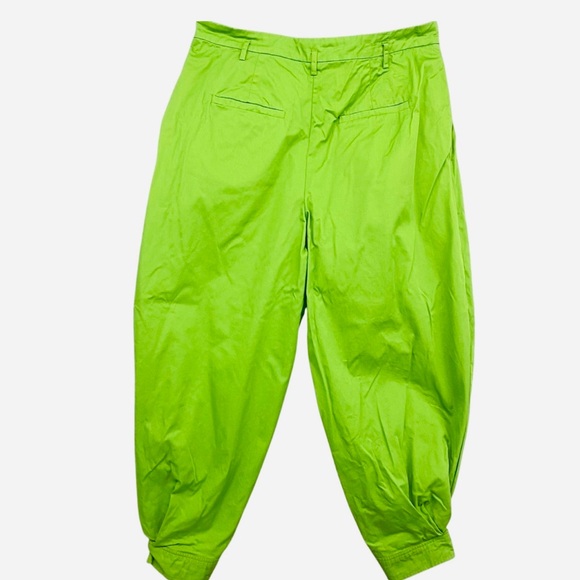 Free People Green Balloon High Waisted Pants - Picture 7 of 8